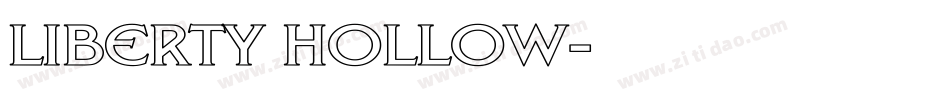 Liberty Hollow字体转换
